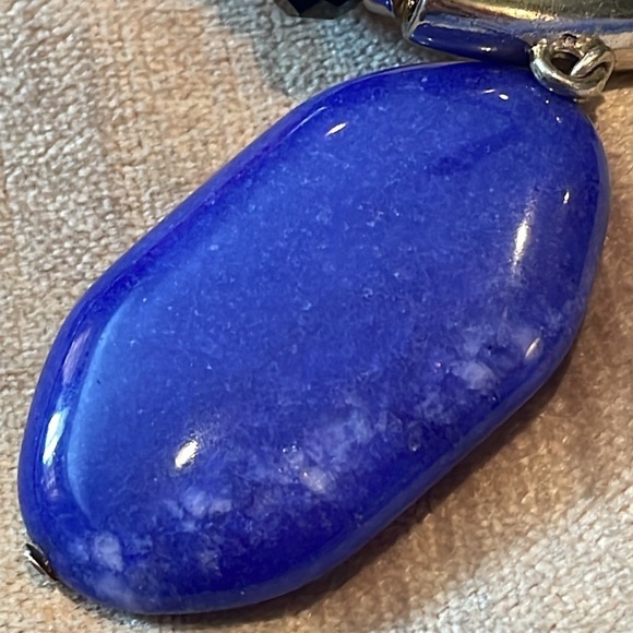 Chico’s Lapis Lazuli Station Necklace - Picture 2 of 8